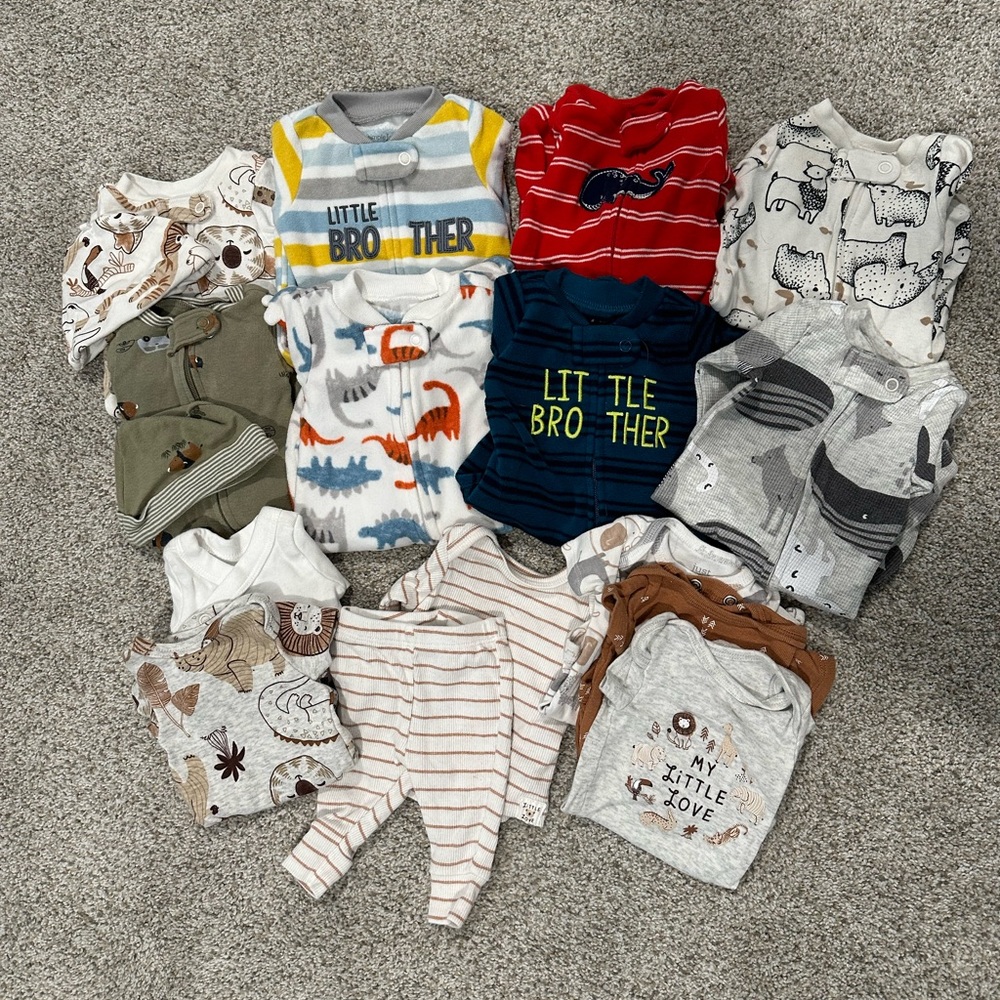 Preemie Boys Clothing Bundle *2 pictures of all items*
